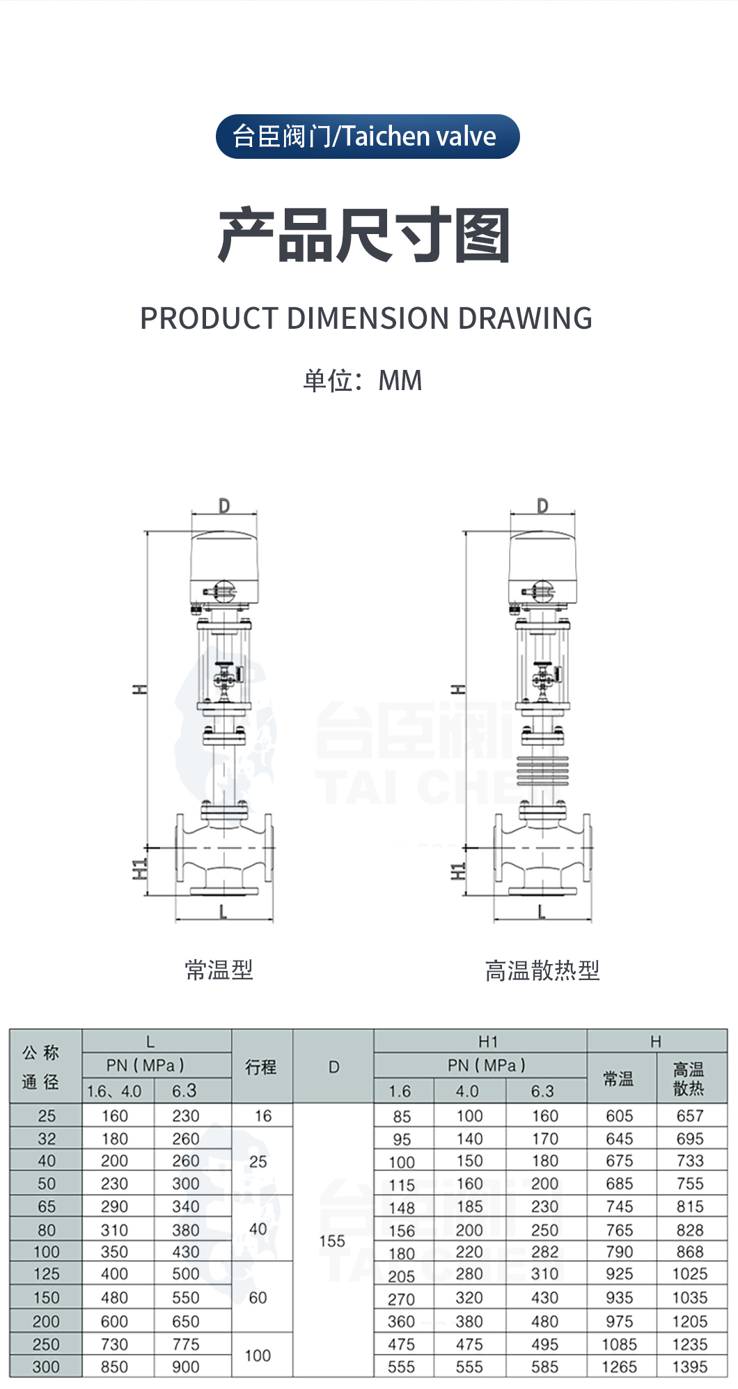 電動三通調(diào)節(jié)閥產(chǎn)品尺寸圖 電動三通調(diào)節(jié)閥產(chǎn)品尺寸圖